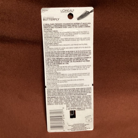 Loreal Voluminous Butterfly Mascara 868 Blackest Black New/Sealed 0.22 fl oz - Picture 4 of 6